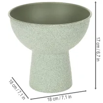Artikel Modern rund kruka på hög bas, 18 cm