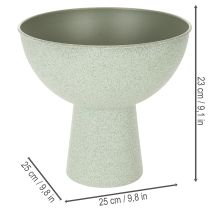 Artikel Skål med stativ för växter, dekorativ skål, 25 cm