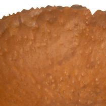 Artikel Rund metallskål med rostliknande texturerad yta, 20 cm