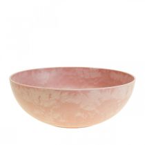 Dekorativ skål blomskål rund rosa skål plast Ø20cm