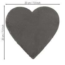 Artikel Skiffertallrik dekorativt hjärta skiffer skifferhjärta 20cm 1 st