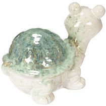 Artikel Keramisk sköldpaddsfigur som blickfång i vardagsrummet, dekorativ figur, 22 cm