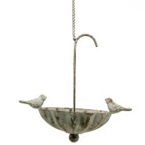 Fågelbadskärm att hänga Antik 20cm