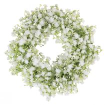 Gypsophila krans vit blomkrans bröllop Ø30cm