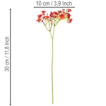 Artikel Konstgjord babyandning, röd, bukett som blomsterdekoration, 30 cm, 10 stycken