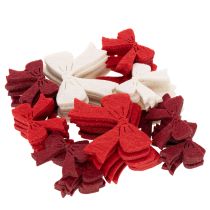 Artikel Dekorativ rosettmix dekoration jul och pyssel 5 cm 48 st