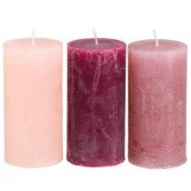 Artikel Smala pelarljus Pink Berry 3 färger 50x100mm 12 st