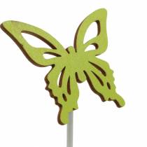 Blomknoppar fjärilsträ 7x5,5cm 12st assorterad