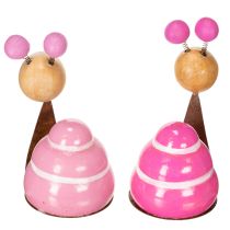 Artikel Snigelfigur med rolig design, charmig vårdekoration, 9 cm, 4 delar