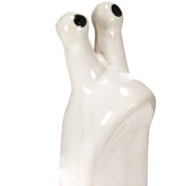Artikel Keramisk dekorativ snigelfigur för eleganta boendemiljöer och förtrollande bordsdekorationer, 16 cm