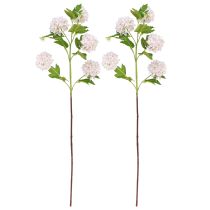 Artikel Snöbollsväxt Konstgjorda Blommor Rosa Vit L78cm 2st