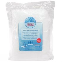 Artikel Snöfilt glimmer snömatta med silverglitter 120×80cm