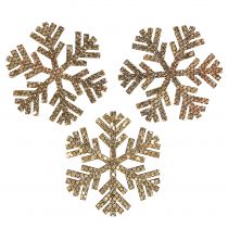 Artikel Snöflinga guld juldekoration Ø4cm 48 st