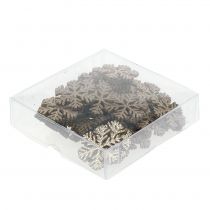 Artikel Snöflinga guld juldekoration Ø4cm 48 st