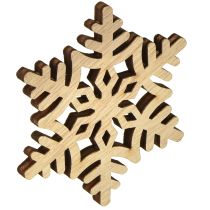 Artikel Snöflingor Trädekoration Vit Naturlig 3/5/7cm Blandade 36 st