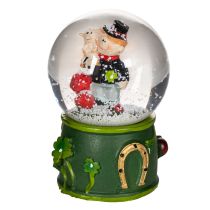 Artikel Lyckobringande snöglob med sotarefigur, 4 cm, 3 stycken