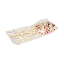 Artikel Snowman dekorativ plugg blomplugg naturligt trä 5cm 9st