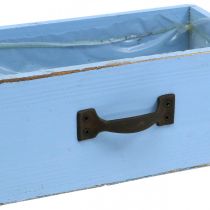 Artikel Växtlåda trä ljusblå shabby chic växtlåda 25×13×8cm