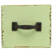 Artikel Planteringslåda ljusgrön shabby chic 12,5×12,5×10cm