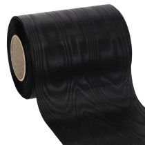 Artikel Svart kransband 125mm 25m - Elegant sorgband för blomsterdekoration och dekoration, acetatband