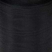 Artikel Svart kransband 125mm 25m - Elegant sorgband för blomsterdekoration och dekoration, acetatband
