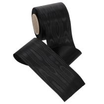 Artikel Svart kransband 75mm 25m - acetat sorgband för bandtryck och dekoration