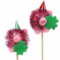 Dekorativ plugg lucky pig 8st