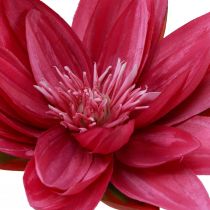 Artikel Flytande näckros konstgjord bordsdekoration fuchsia Ø15cm 2 st