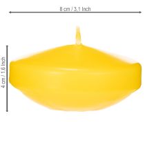 Artikel Flytande ljus, flytande dekorativt element, mångsidig användning i hem och trädgård, 8 cm, 8 stycken