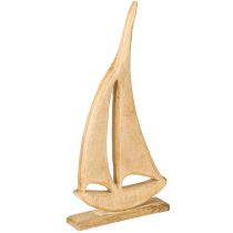 Artikel Segelbåtsträ på Bas Naturlig Bordsdekoration Maritim H42cm