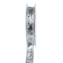 Artikel Dekorband silver med trådkant 15mm 25m