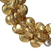 Artikel Servettringar guld metallklockor Ø5cm 8 st
