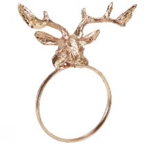 Artikel Servettringar rådjur metall bordsdekoration ros Ø3,5cm H 6,5cm 4st