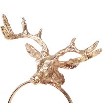Artikel Servettringar rådjur metall bordsdekoration ros Ø3,5cm H 6,5cm 4st