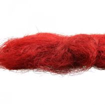 Sisal röd bordeaux naturfiber 300g
