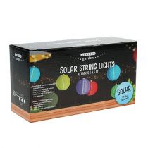 Artikel Solar lantern kedja LED färgglada 4,5m 10 glödlampor kallvita