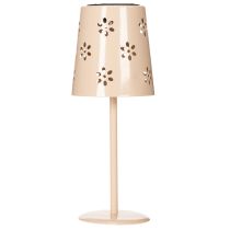 Artikel Bordslampa med blommönster, solcellsdriven, för romantisk trädgårdsbelysning, 28 cm