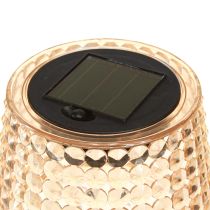 Artikel Solar bordslampor LED med timer klar brun H25cm 3st