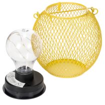 Artikel Solcellslykta för trädgård och terrass i modern design av metall, 12 cm