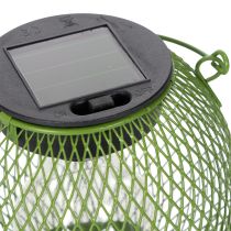 Artikel Rund LED-solcellslykta, perfekt för trädgård eller uteplats, stämningsfull belysning, 12 cm