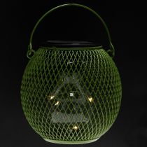 Artikel Rund LED-solcellslykta, perfekt för trädgård eller uteplats, stämningsfull belysning, 12 cm