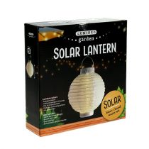 Artikel Lantern LED med sol 20cm vit