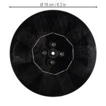 Artikel Solcellspump för trädgårdsdammar, flytande dekorativ vattenfunktion med LED, 16 cm