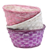 Artikel Chipskål rund lila/vit/rosa Ø19cm 8 st