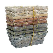 Artikel Chipkorgset vit, grå, brun 8 st 20cm x 11cm