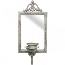 Artikel Spegel antik look med ljusstake shabby chic H50cm