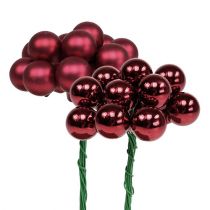 Artikel Mini julkula röd, rosa glas spegelbär Ø20mm 140 st