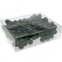 Artikel Mini julkulor på tråd svart glas Ø25mm 140 st