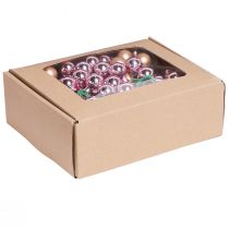 Artikel Spegel Bär Aprikos Rosa Glaskulor Tråd Ø20mm 140 st