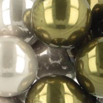 Artikel Spegelbär Julgranskulor Grön Silver Ø20mm 140st